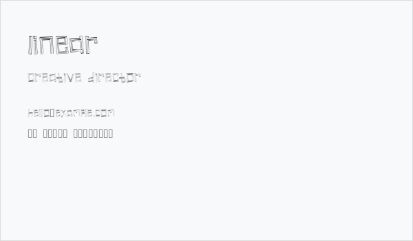 Linear Business Card