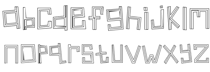 Linear Font LOWERCASE