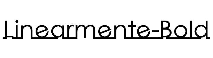 Linearmente-Bold Caratteri