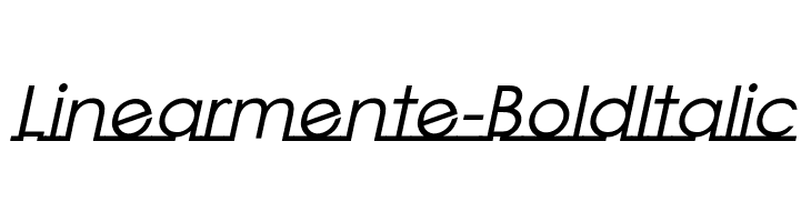 Linearmente-BoldItalic फ़ॉन्ट