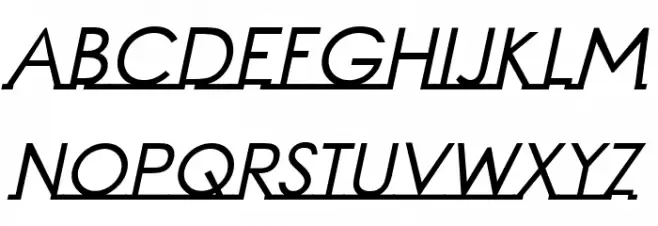 Linearmente-BoldItalic Schriftart Groß
