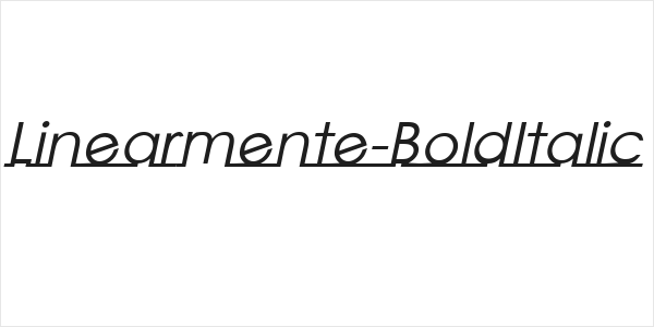 Linearmente-BoldItalic Logo