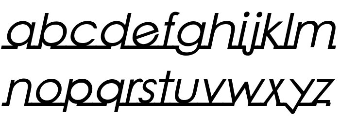 Linearmente-BoldItalic Font LOWERCASE