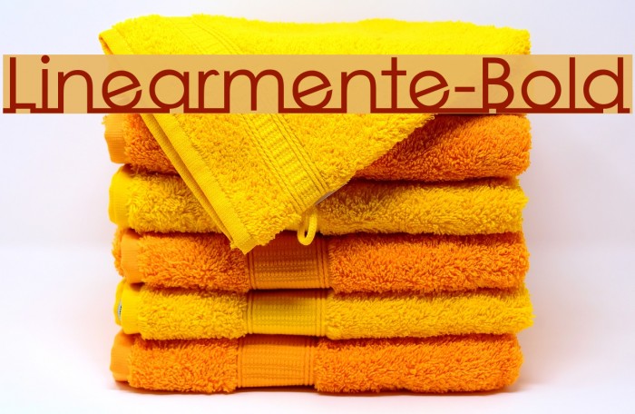 Linearmente-Bold Caratteri examples