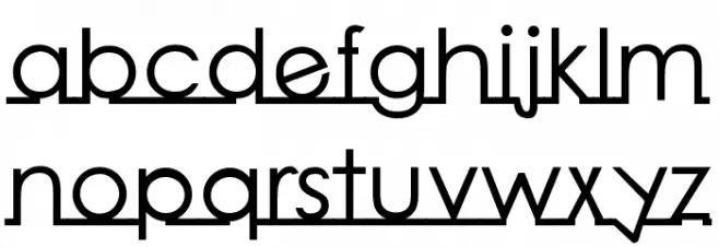 Linearmente-Bold Schriftart Kleinbuchstaben