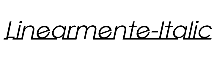 Linearmente-Italic Font
