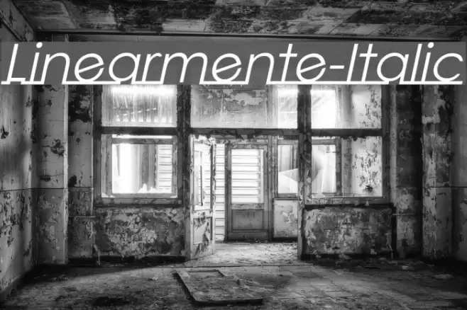 Linearmente-Italic Fuentes examples