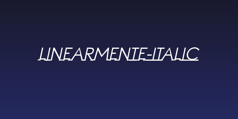 Linearmente-Italic Social Header