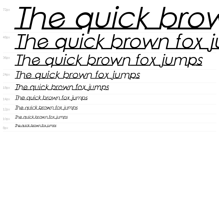 Linearmente-Italic Waterfall