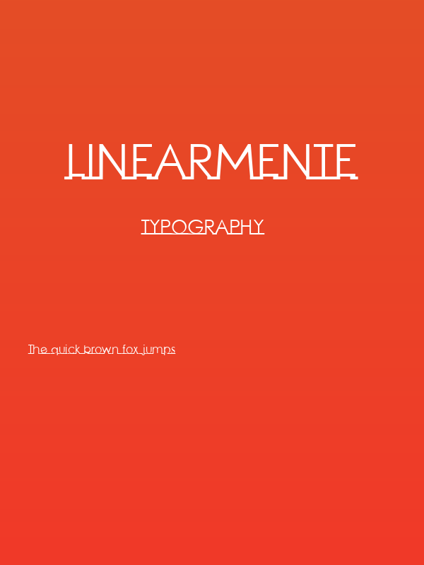 Linearmente Poster