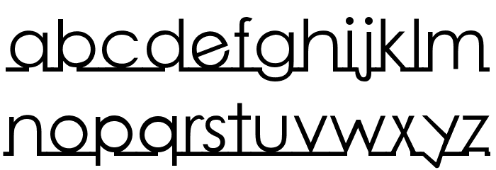 Linearmente Font LOWERCASE