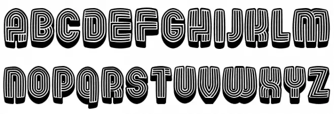 Linearo Regular Schriftart Groß