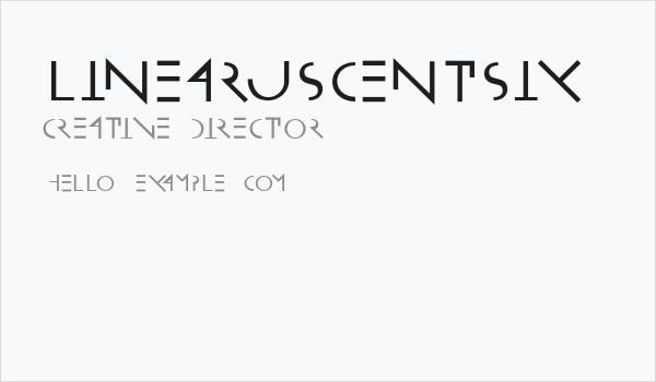 LinearusCentSix Business Card