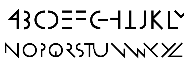 LinearusCentSix フォント 小文字