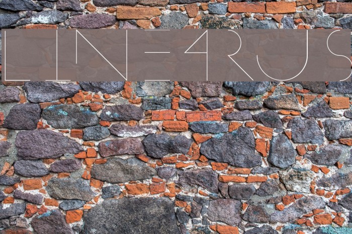 Linearus Font examples