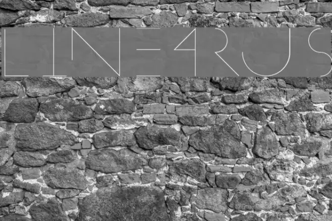 Linearus Font examples