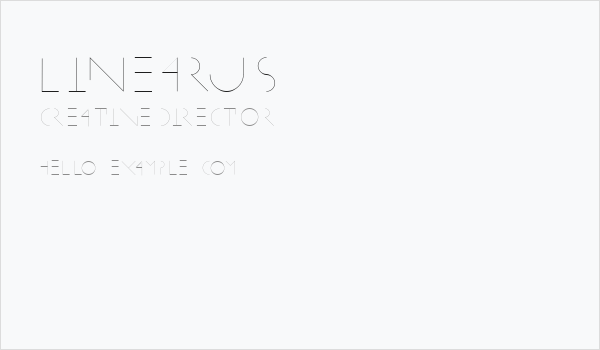 Linearus Business Card