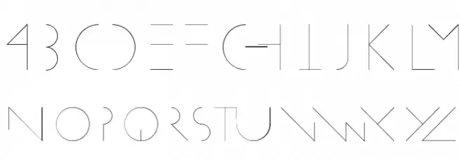 Linearus Font LOWERCASE