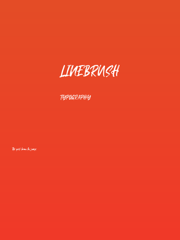 Linebrush Poster