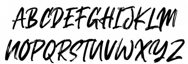 Linebrush Polices MAJUSCULES