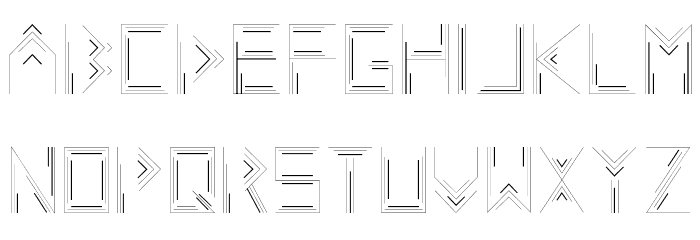 Linecap Font LOWERCASE
