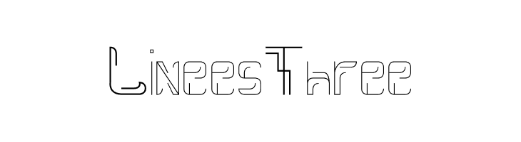 Linees Three  Free Fonts Download