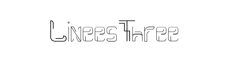 Linees Three  免费字体下载