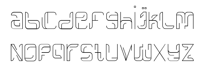Linees Three Font LOWERCASE