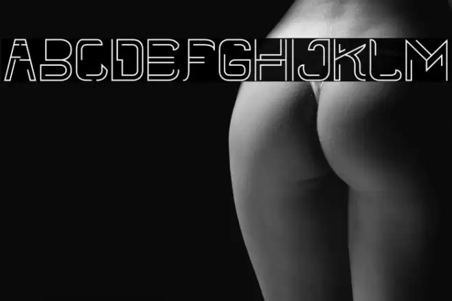 Linees Three Font examples