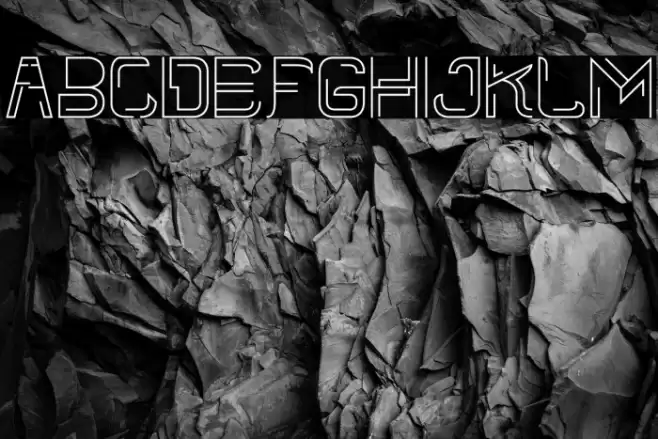 Linees Three Font examples