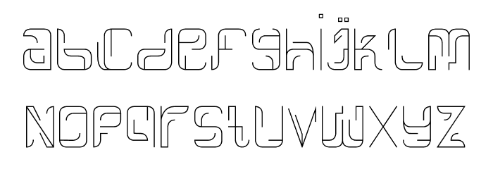 Linees Three Font LOWERCASE