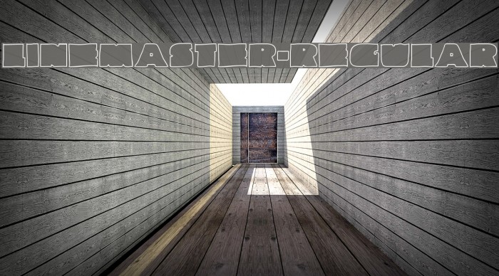 Linemaster-Regular Font examples