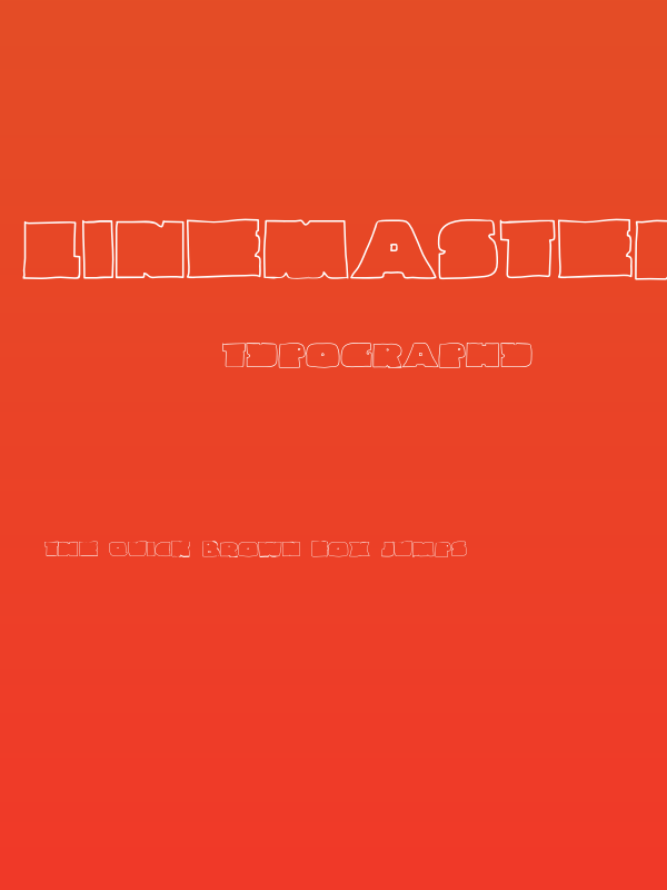 Linemaster-Regular Poster