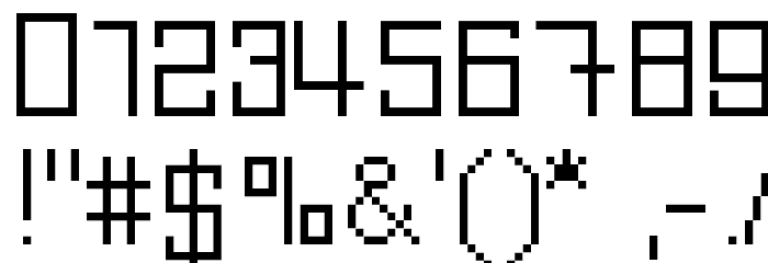 Linepixels Font OTHER CHARS