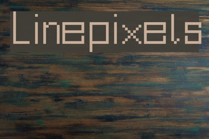 Linepixels Font examples
