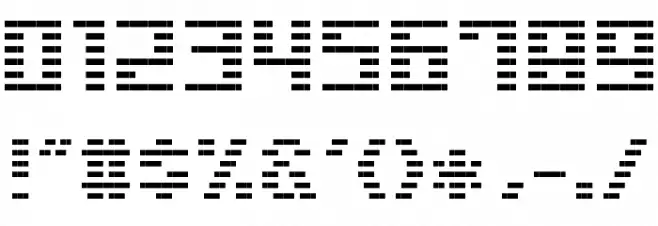 Liner BMP14 Font OTHER CHARS