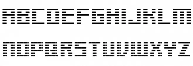 Liner BMP14 Schriftart Groß
