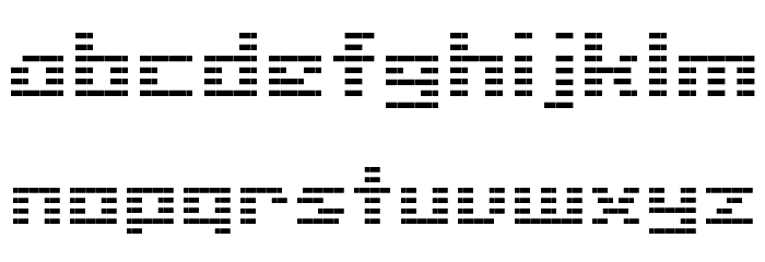 Liner BMP14 Font LOWERCASE