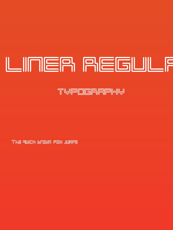 Liner Regular Poster