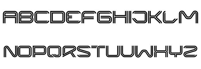 Liner Regular Font LOWERCASE