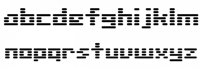 Liner SH Schriftart Kleinbuchstaben