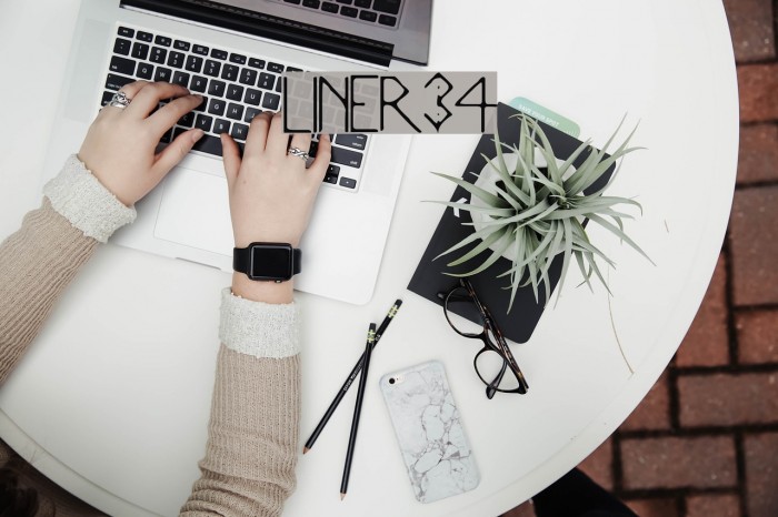 Liner34 Font examples