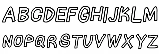 LinerTape Italic Шрифта ВЕРХНИЙ