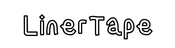 LinerTape  フリーフォントのダウンロード