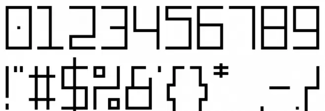 Linerama Font OTHER CHARS