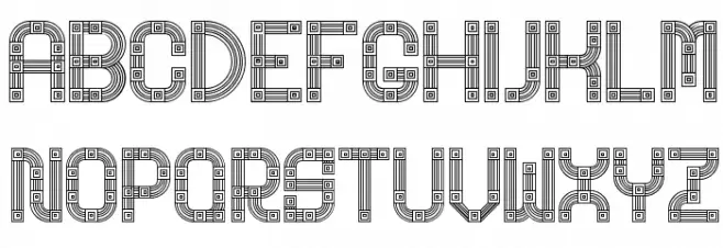 Linerine Regular Schriftart Groß