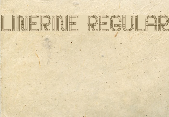 Linerine Regular Font examples