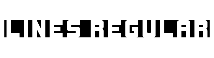 Lines Regular Font