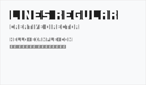 Lines Regular Business Card