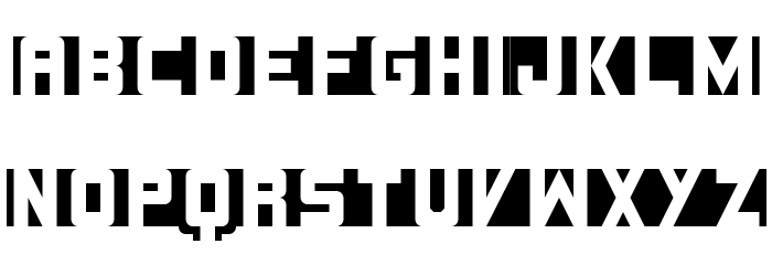 Lines Regular Font LOWERCASE